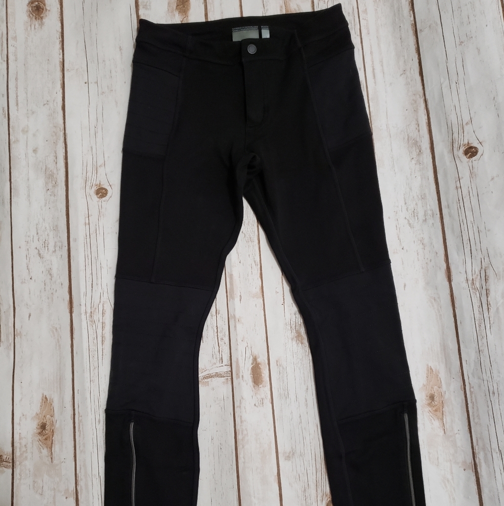 Athleta • Black Trailsetter Ponte Moto Stretch Pant size 2 - Picture 4 of 8